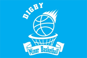 This logo was made for the Digby Minor Basketball team jerseys.