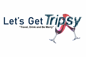 Lets Get Tripsy logo made for an online travel and drink blog site